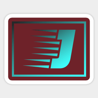 Letter J Letter Art Sticker